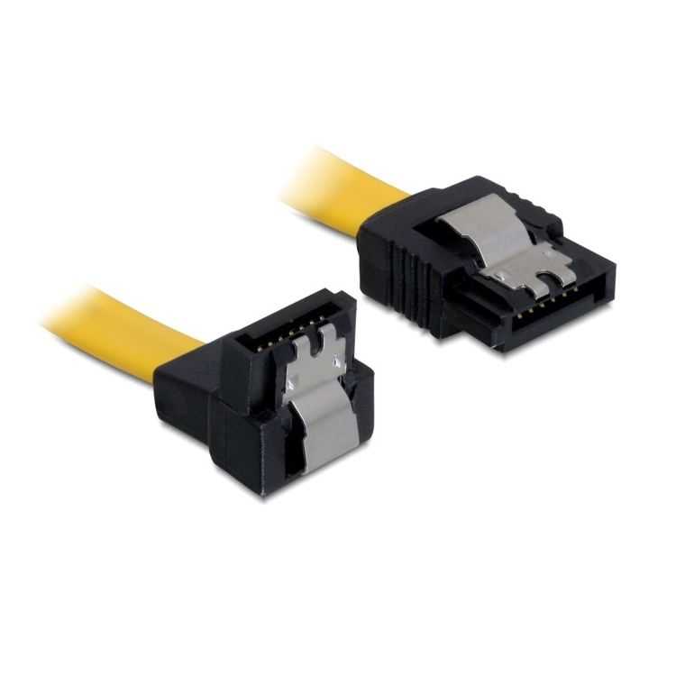 SATA-Kabel 1x Stecker 90° nach UNTEN gewinkelt 50cm