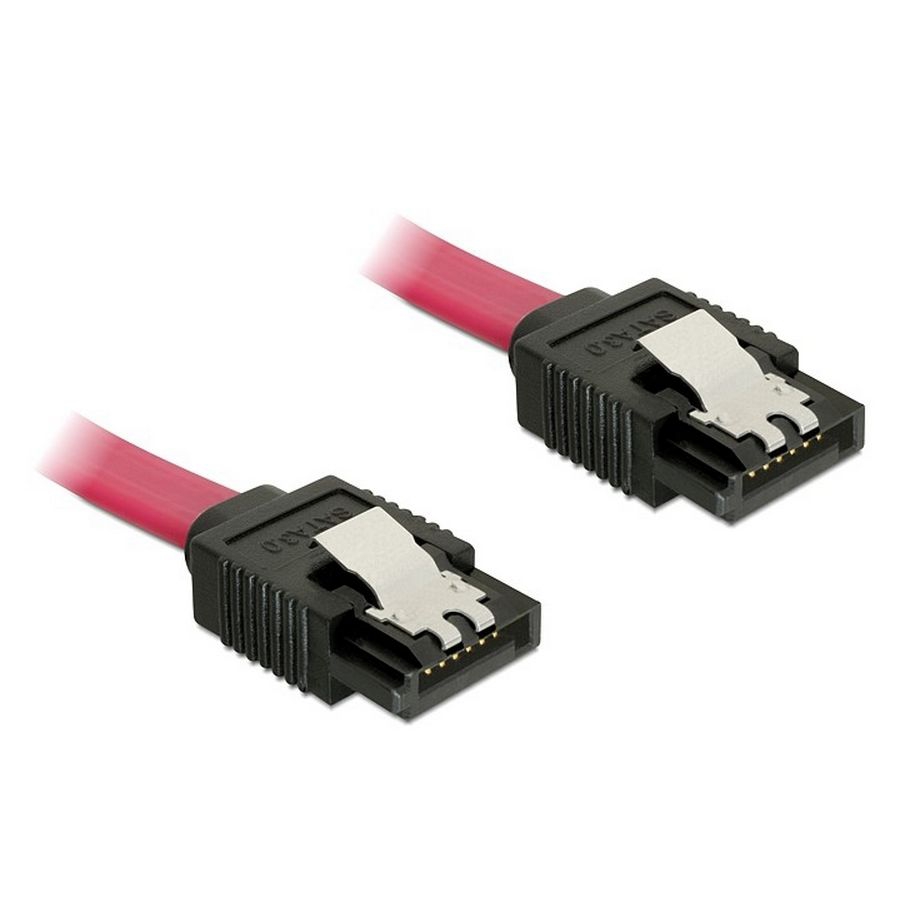 SATA-Kabel 6Gb/s 2x gerader Stecker 10cm