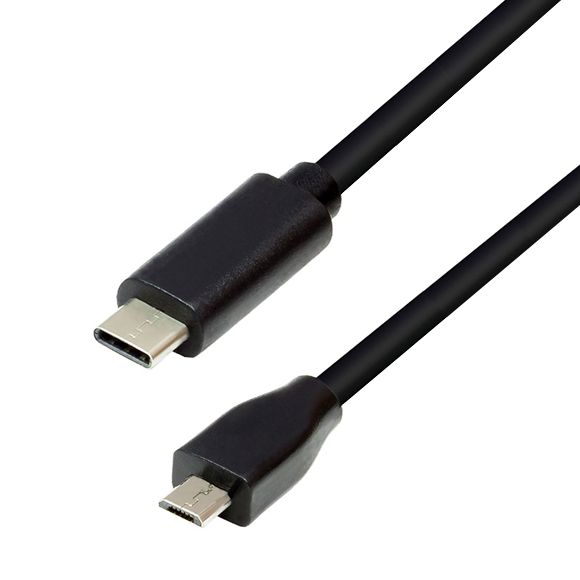 USB-Kabel Type-C™ Stecker auf Micro B Stecker 1m