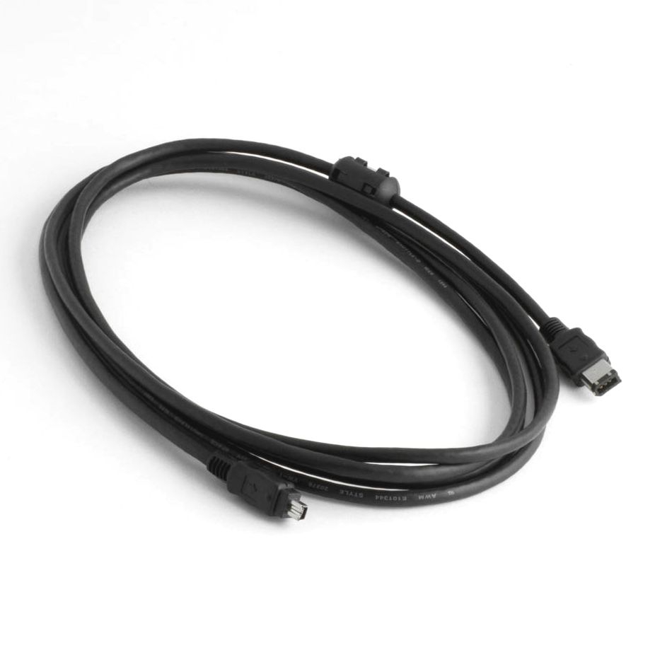 Firewirekabel 4-polig auf 6-polig 3m FERRITKERN