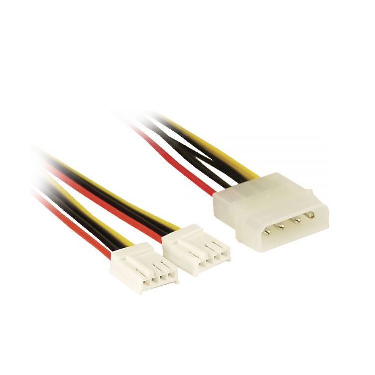 Y-Stromkabel 1 Stecker groß auf 2x Stecker klein