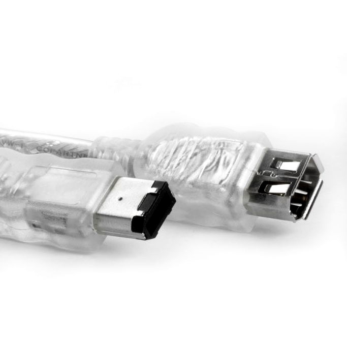 Firewire 400 Verlängerung 6-polig Stecker auf 6-polig Buchse 1m