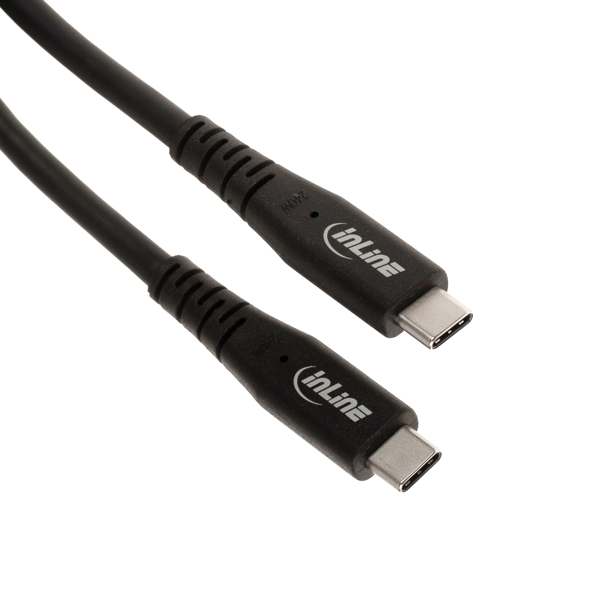 USB 4.0 Kabel, 2x Type-C™ Stecker, 40 Gbps, PD 240 Watt, 8K, TPE, 50cm