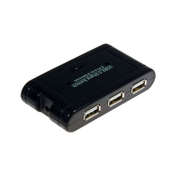 USB Switching HUB mit 3 Ports von DINIC: 2 PCs teilen sich 3 USB-Geräte