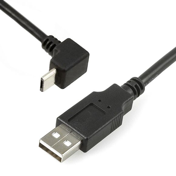 MICRO-USB-Kabel: A auf Micro B 90° WINKEL NACH UNTEN 50cm
