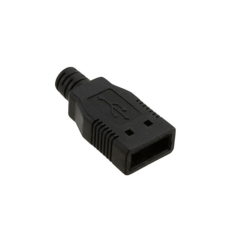 Haube für USB-A-Stecker männlich SCHWARZ