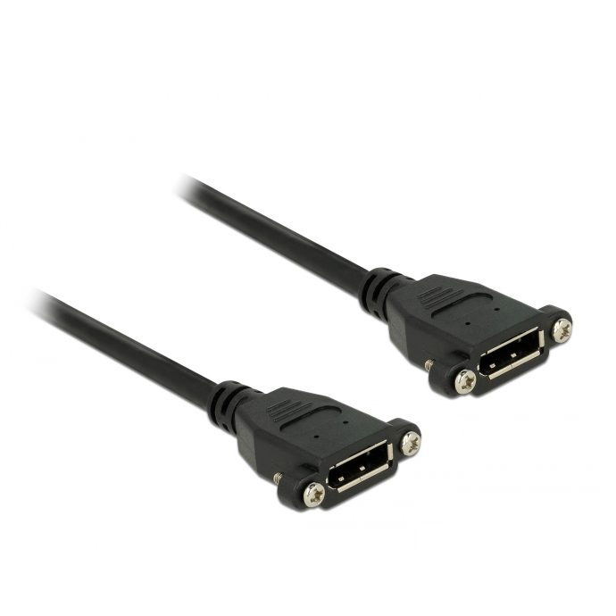 Montagebuchse DisplayPort, Kabellösung für Einbau, 25cm