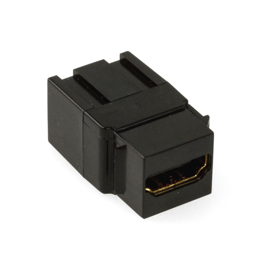 HDMI Snap-In-Adapter 2x HDMI-A weiblich schwarz