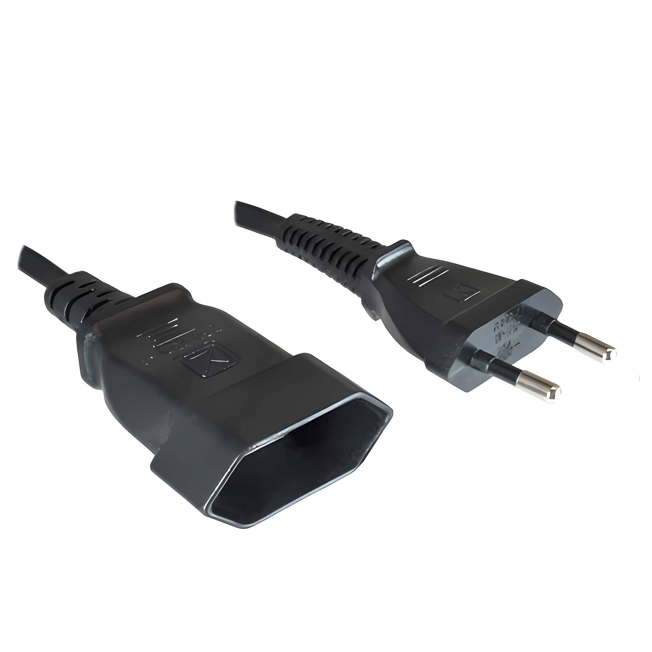 2-poliges Strom-Verlängerungskabel EURO 2m