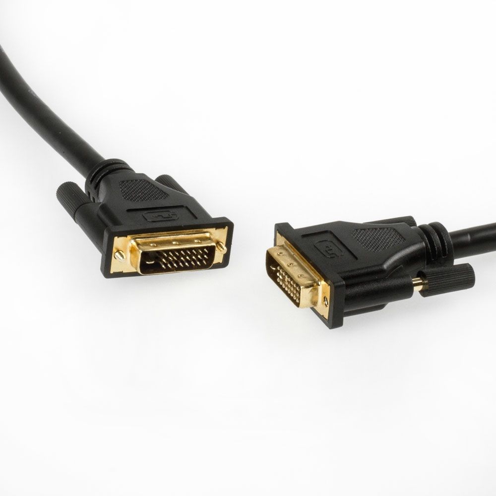 DVI-Kabel DVI-D DUAL-LINK 24+1 1m SCHWARZ