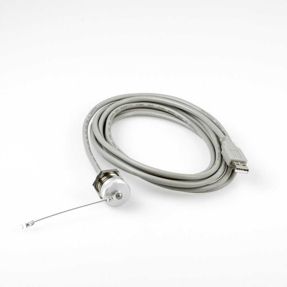 USB 2.0 Montagekabel A-Buchse mit Kappe IP67 auf A-Stecker 3m