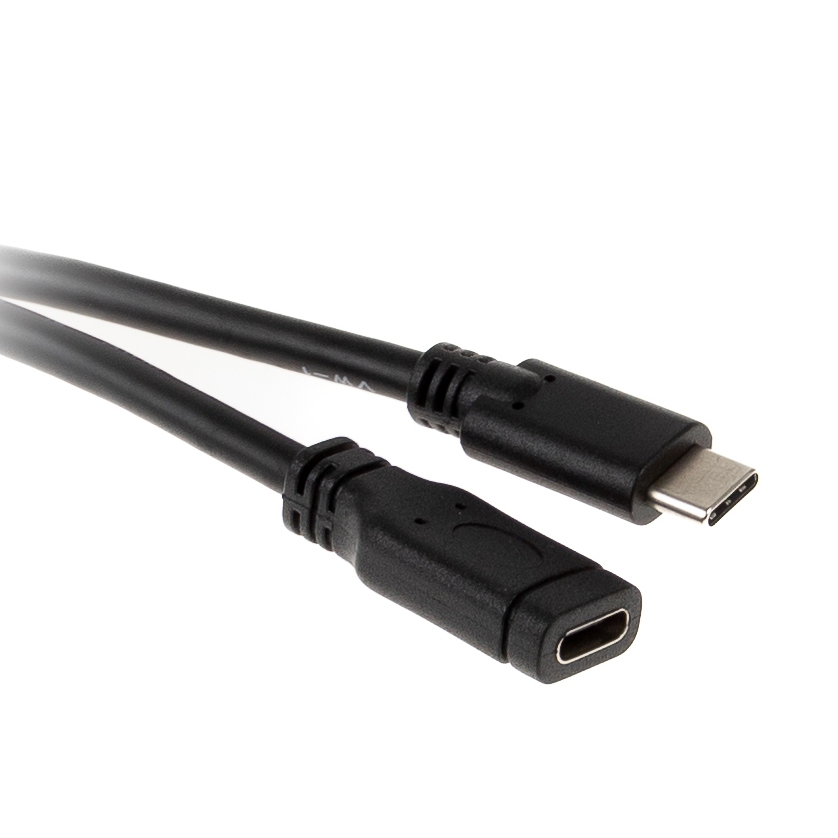USB-Verlängerungskabel Type-C™ Stecker-Buchse, 10Gbps, 3A, 1m