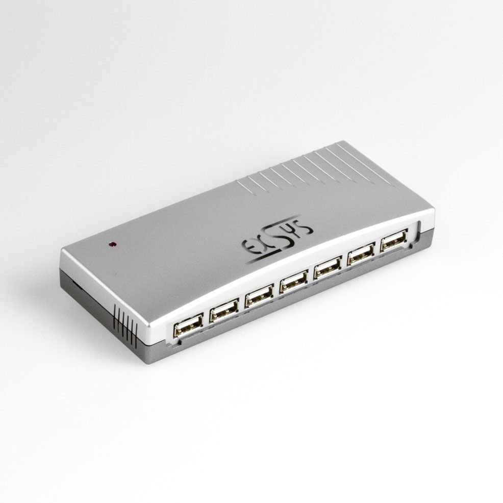 USB 2.0 HUB 7 Ports inkl. Netzteil, EXSYS