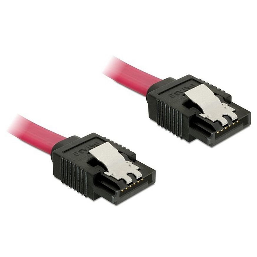 SATA-Kabel 6Gb/s 2x gerader Stecker 1m