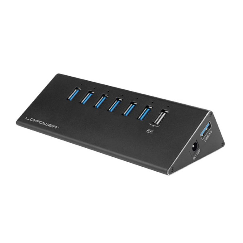 USB 3.0 HUB mit 7 Ports Metall-Gehäuse inkl. Netzteil