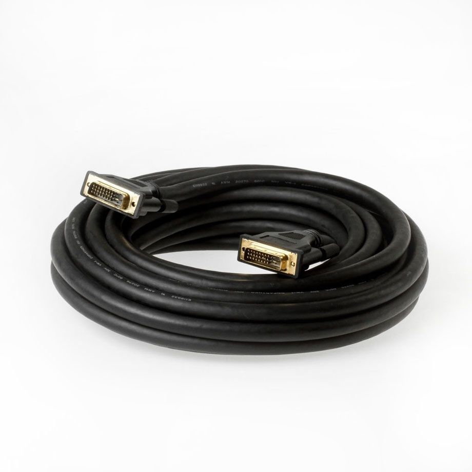 DVI-Kabel DVI-D DUAL-LINK 24+1 10m SCHWARZ