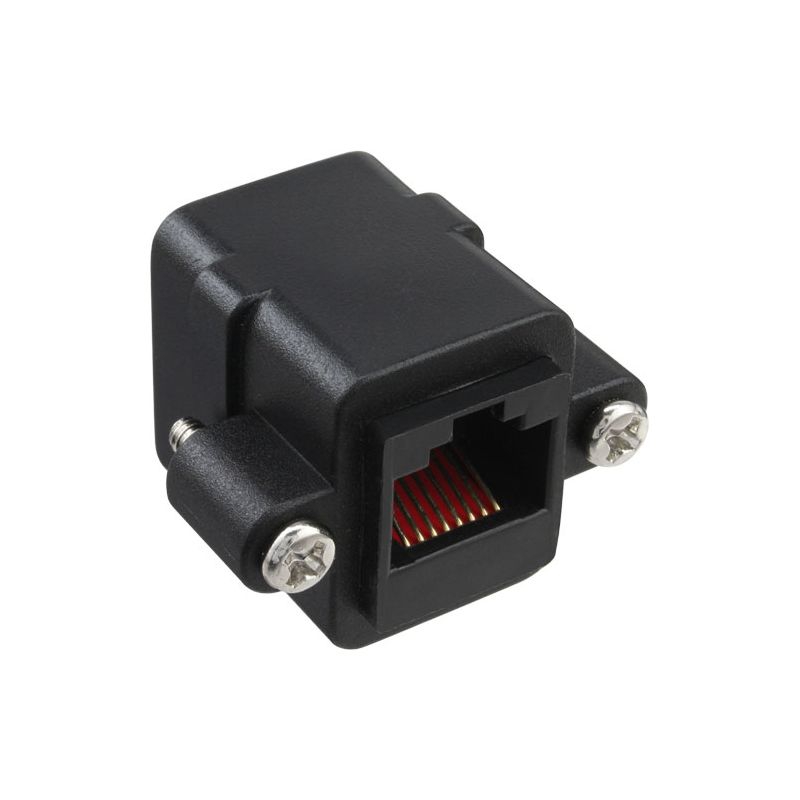 RJ45-Montageadapter Cat.5e mit 2x RJ45 weiblich für Netzwerk u.a.