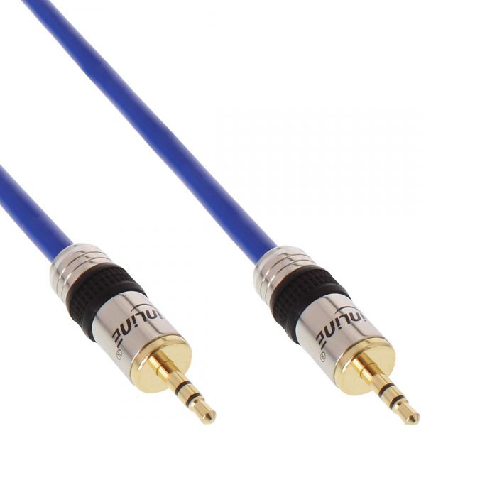 Kurzes Audiokabel STEREO 2x 3.5mm Klinkenstecker PREMIUM-Qualität 50cm