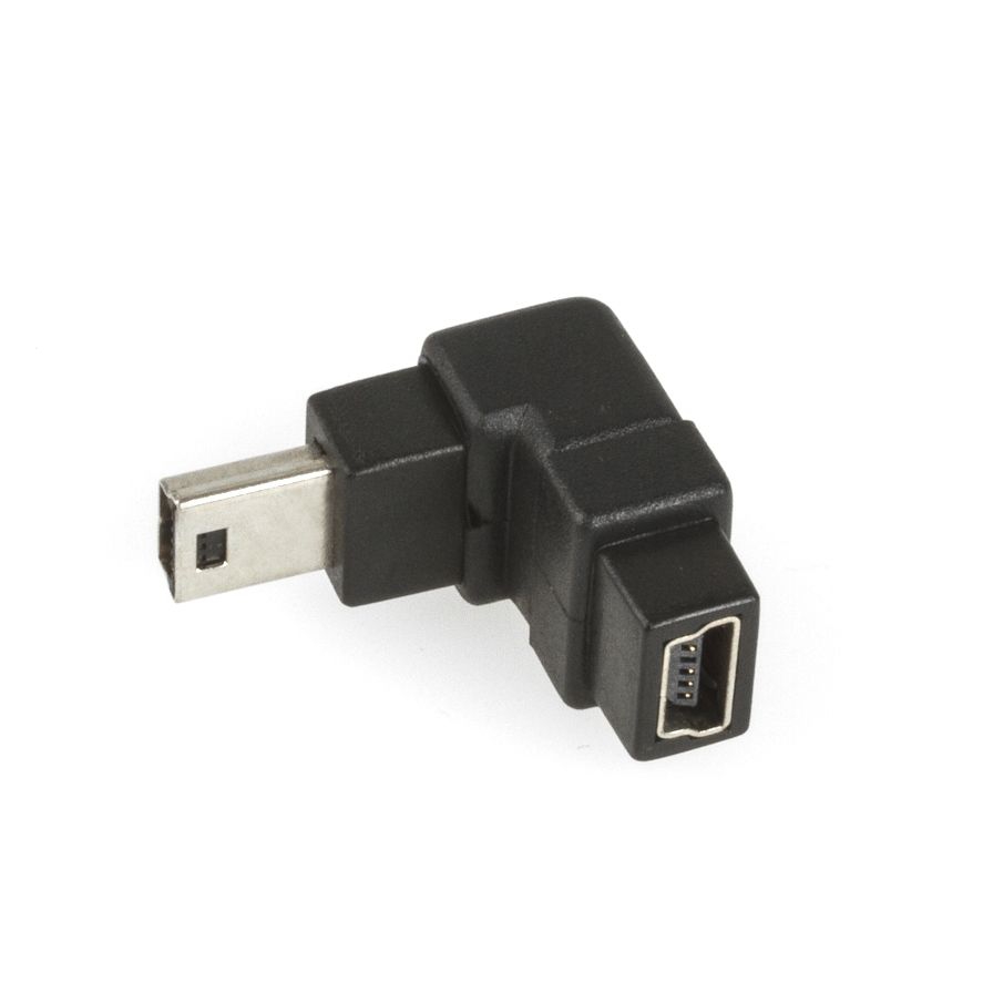USB 2.0 Winkeladapter Mini-B NACH HINTEN 5-polig belegt