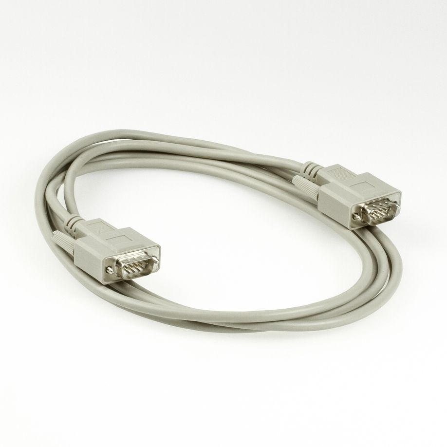 Serielles Kabel mit 2x DSub-9 männlich, 3m, z.B. für RS232