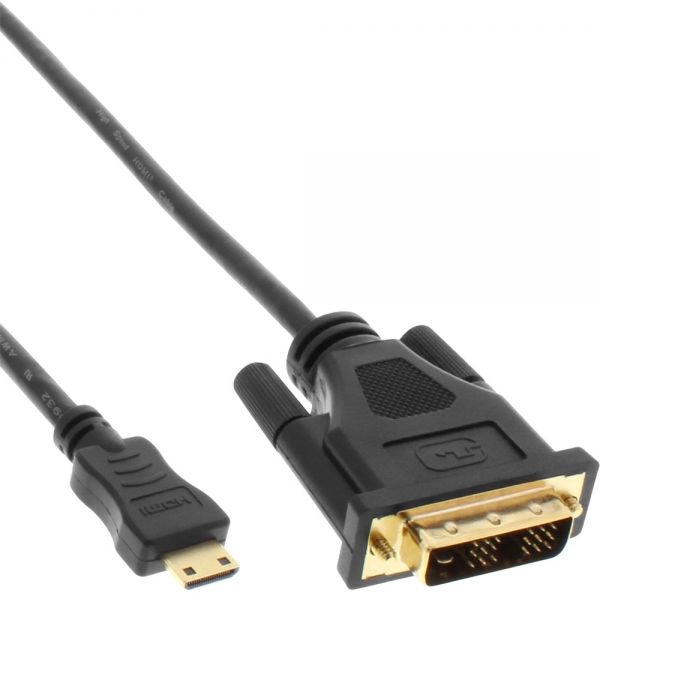 Kabel Mini HDMI (C) auf DVI 50cm