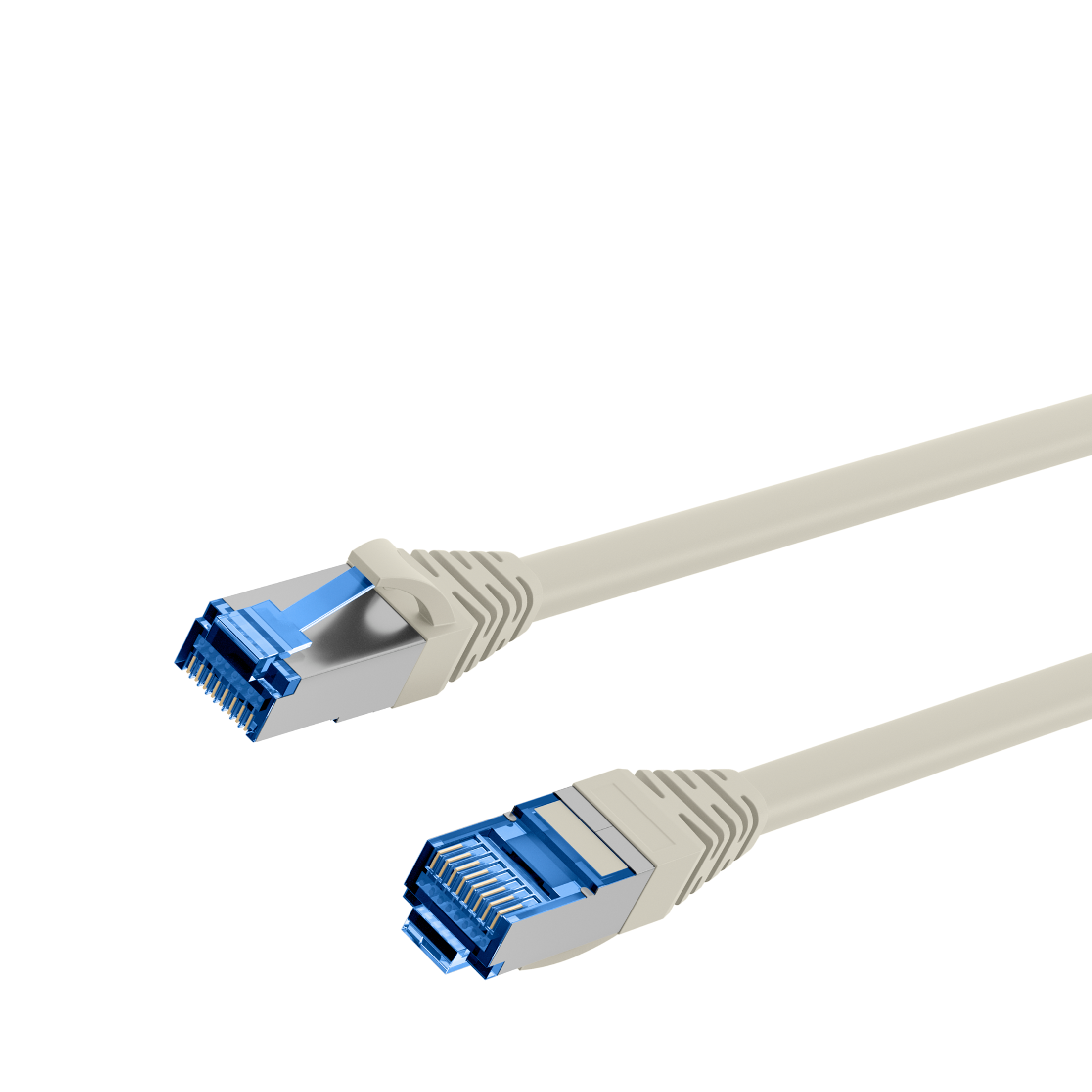 Cat.6A UL approbiertes Patchkabel 500Mhz 10Gbps grau 2m