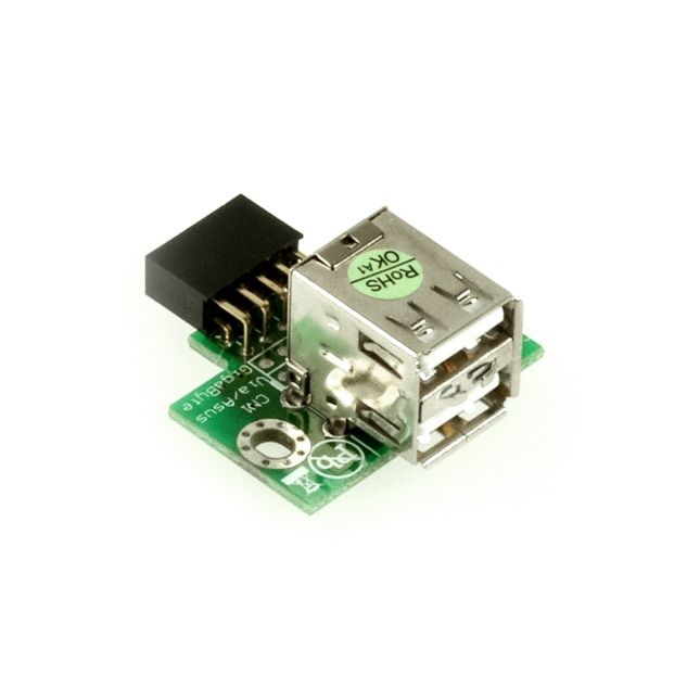 Adapter 2x USB A weiblich an USB Mainboard-Pins