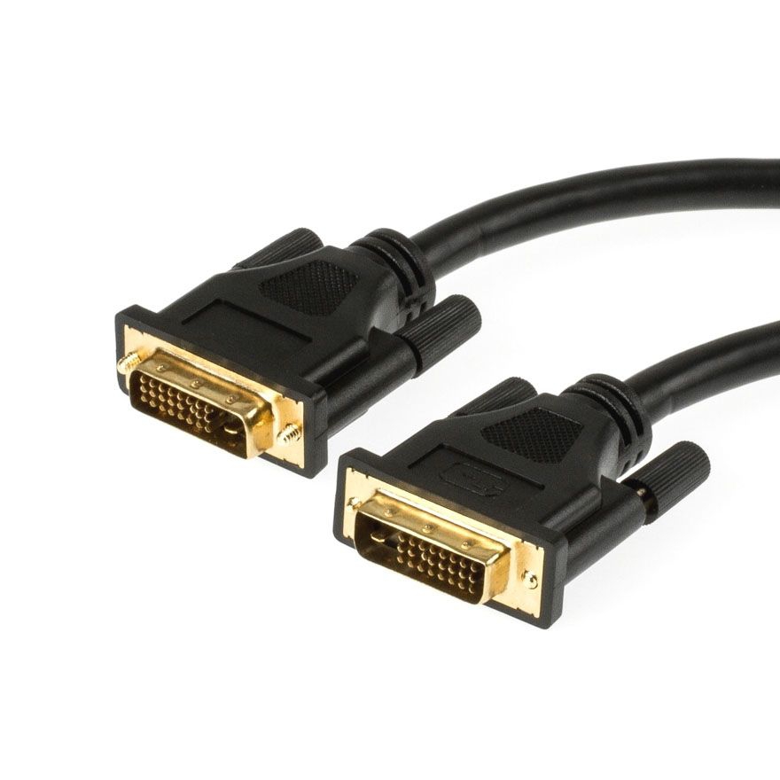 DVI-Kabel DVI-D DUAL-LINK 24+1 3m SCHWARZ