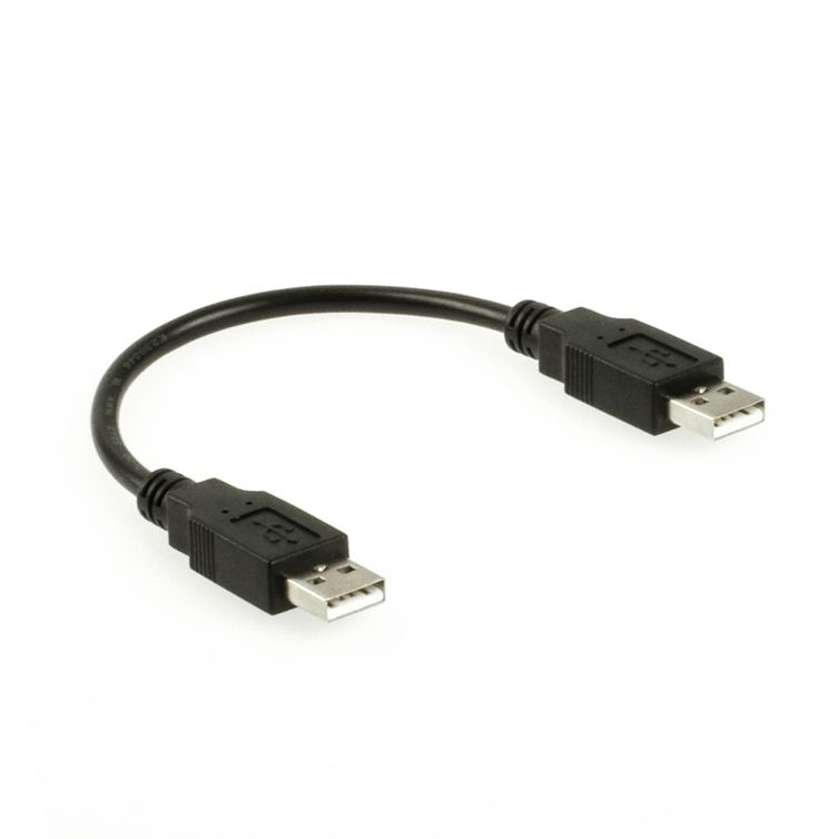 USB 2.0 Spezialkabel mit 2x A Stecker 20cm