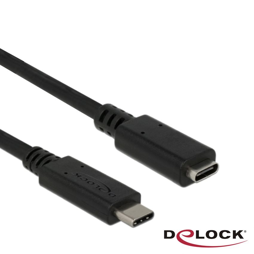 USB-Verlängerungskabel Type-C™ Stecker-Buchse, 10Gbps, 3A, 50cm