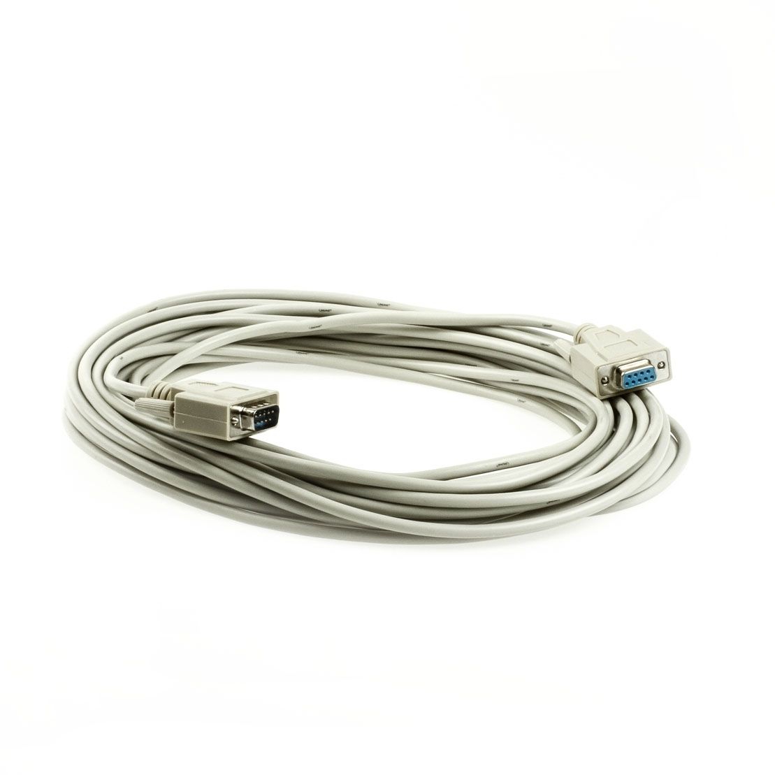 Serielles Kabel DSub-9-Stecker an DSub-9-Buchse, 15m, z.B. für RS232