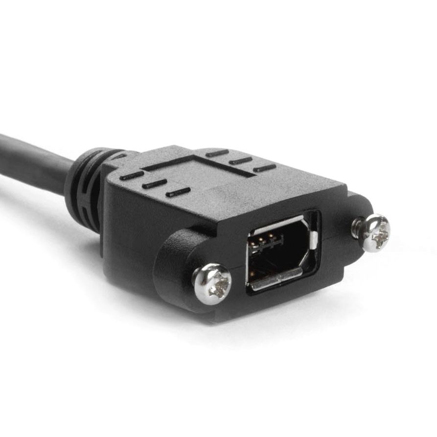 Firewire 400 Montagekabel 6-pol. Buchse (anschraubbar) an 6-pol. Stecker 1m