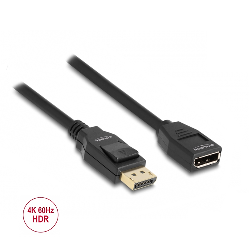 DisplayPort™ Verlängerungskabel 4K@60Hz 1m