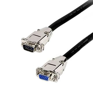 Monitorkabel Stecker-Buchse METALL 3+7 10m