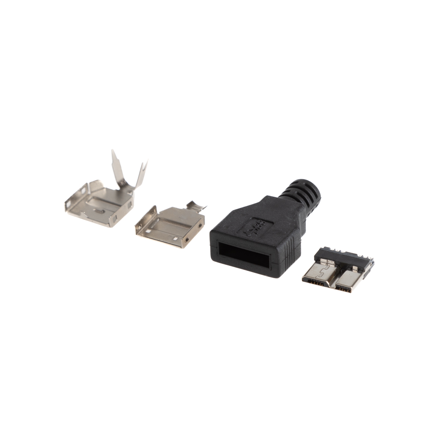 USB 3.0 Stecker MICRO B zum Löten (mit Haube)