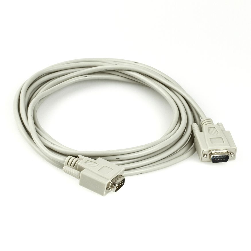 Serielles Kabel mit 2x DSub-9 männlich, 5m, z.B. für RS232