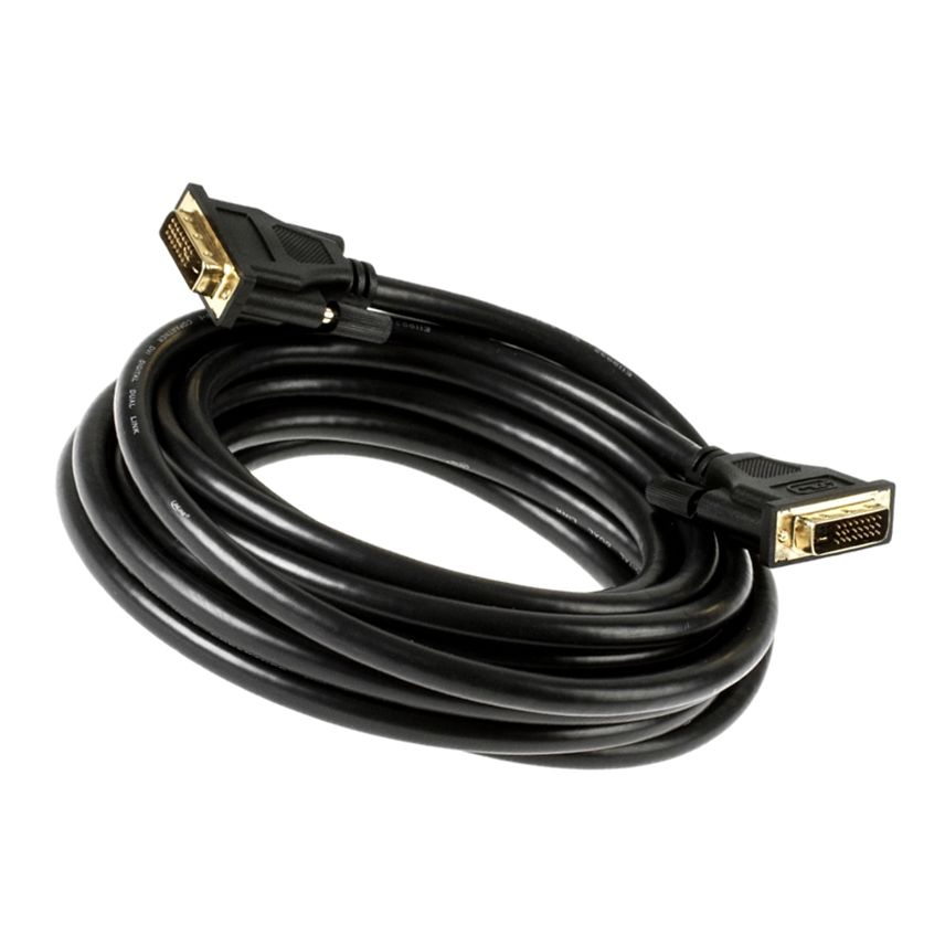 DVI-Kabel DVI-D DUAL-LINK 24+1 5m SCHWARZ