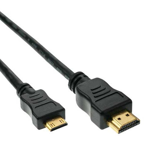 Mini-HDMI-Kabel: HDMI A auf MINI HDMI C, 1m